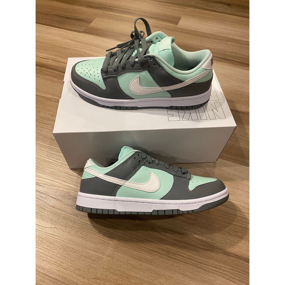 Nike Dunk Low by You Mint Green Grey Women size 8 Men size 6.5 FN0569-900 New